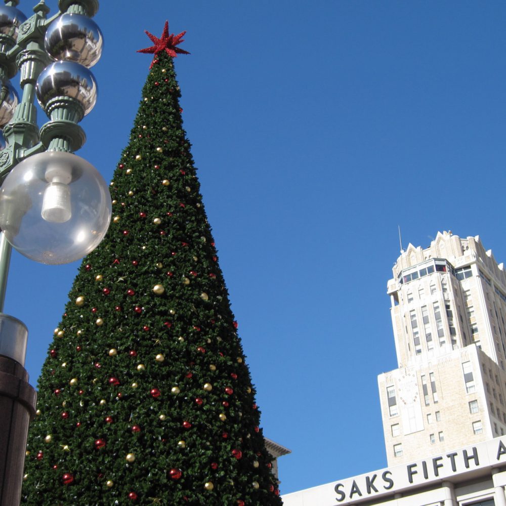 Graham Brewster Photography - San Francisco Photography Prints - Merry Christmas Union Square